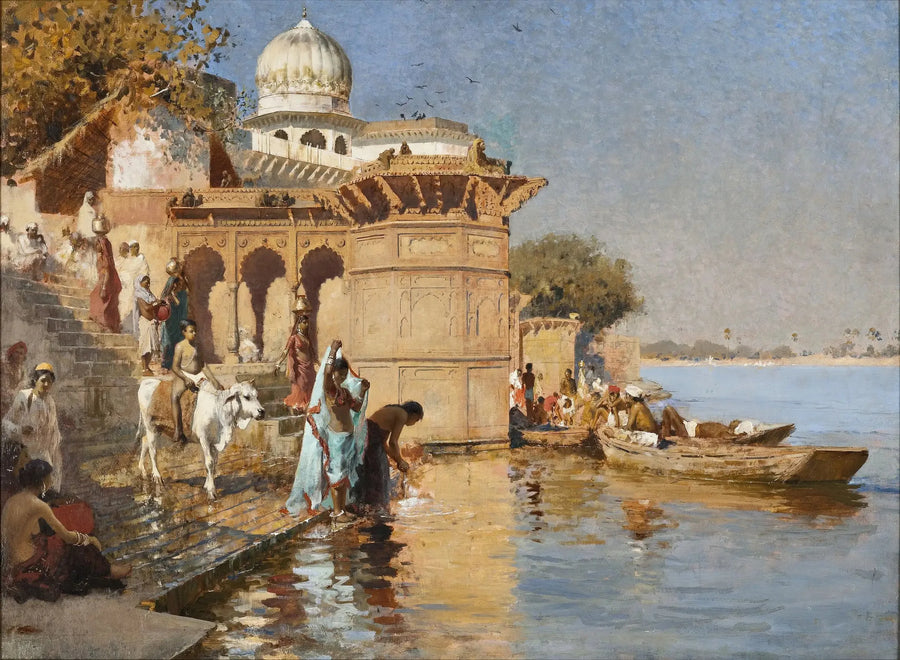 Ghatsien varrella, Mathura - Edwin Lord Weeks