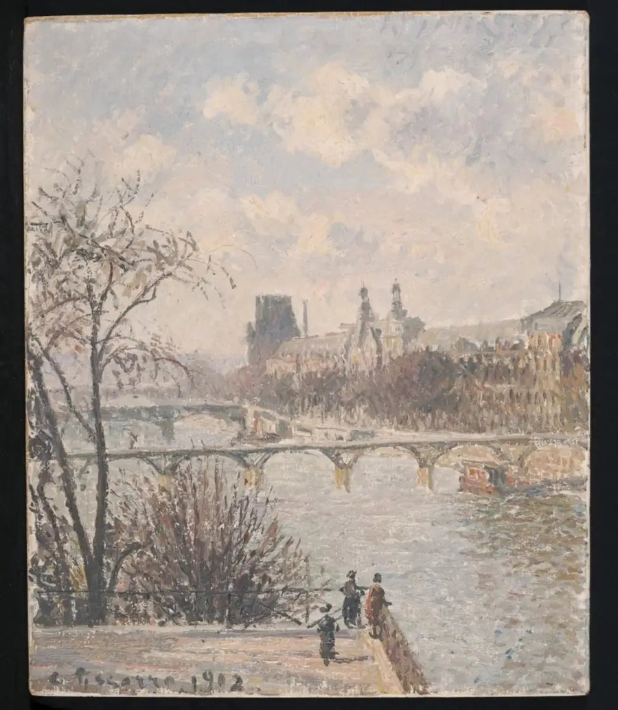 Louvre, aamu - Camille Pissarro