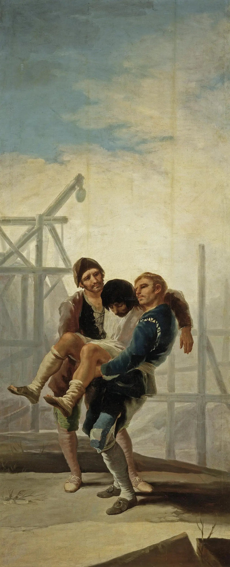 Loukkaantunut muurari - Francisco de Goya