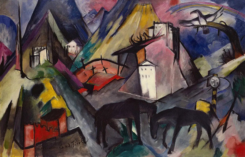Onneton Tyrolin maa - Franz Marc