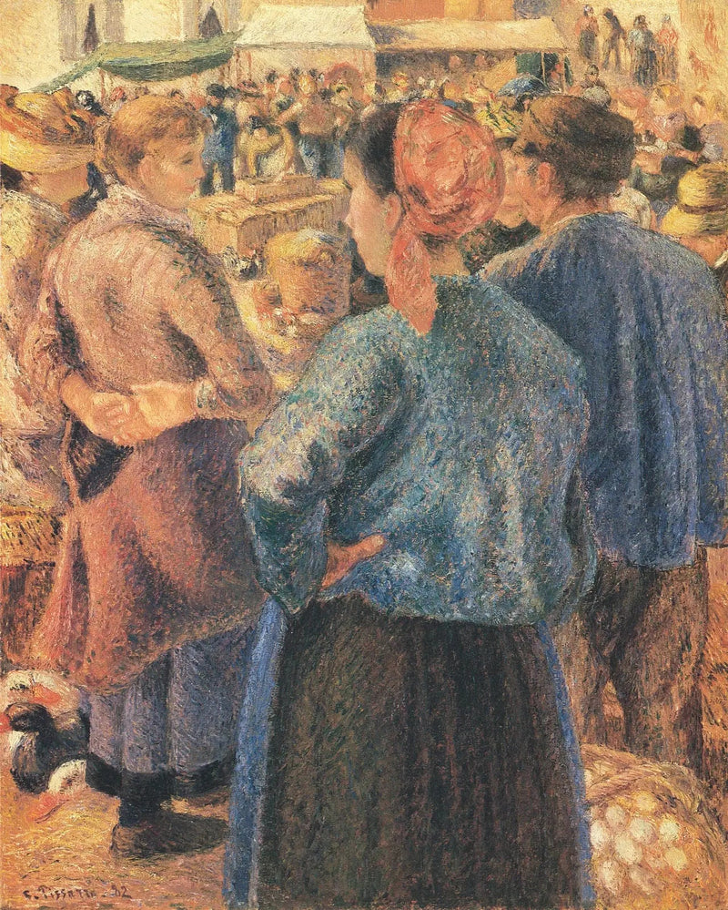 Siipikarjamarkkinat, Pontoise - Camille Pissarro