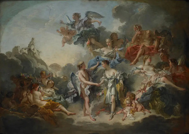 Rakkauden ja Psychen avioliitto - François Boucher
