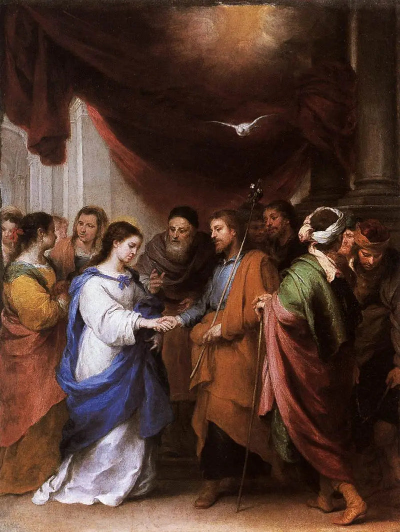 Neitsyt Marian häät - Bartolomé Esteban Murillo