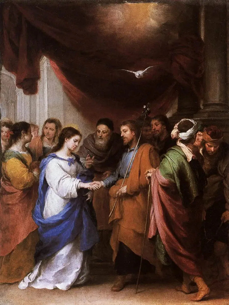 Neitsyt Marian häät - Bartolomé Esteban Murillo