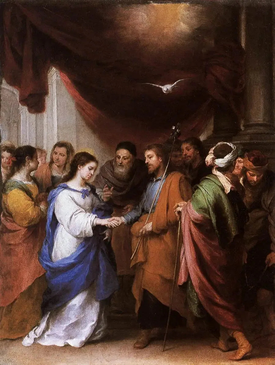 Neitsyt Marian häät - Bartolomé Esteban Murillo
