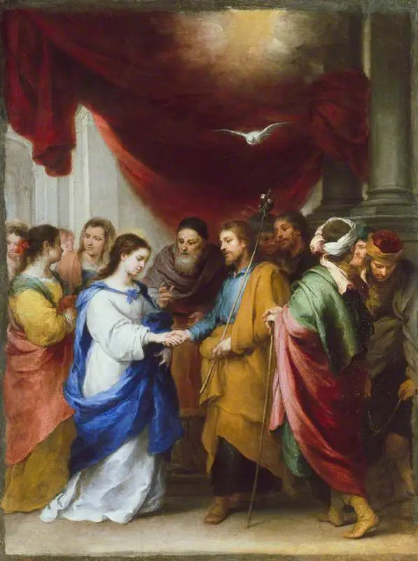 Neitsyt Marian häät - Bartolomé Esteban Murillo