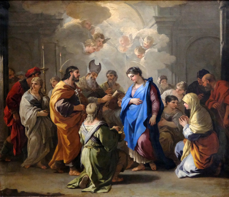 Neitsyt Marian häät - Luca Giordano