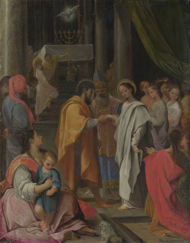 Neitsyt Marian häät - Ludovico Carracci