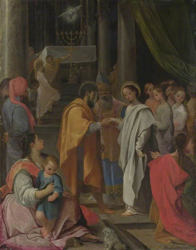 Neitsyt Marian häät - Ludovico Carracci