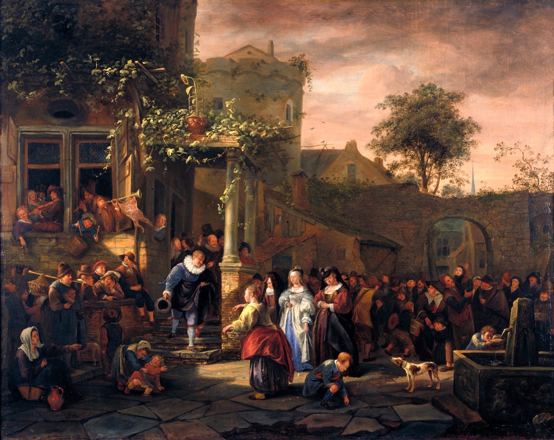 Le mariage du village - Jan Steen image 1 reproduction d’œuvre d’art à l’huile
