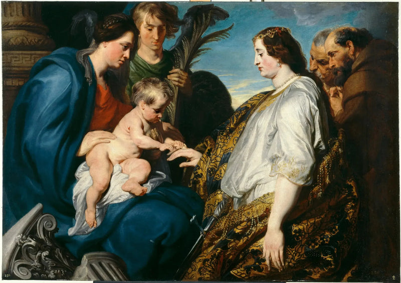 Sainte Catherine mystinen avioliitto - Antoine van Dyck