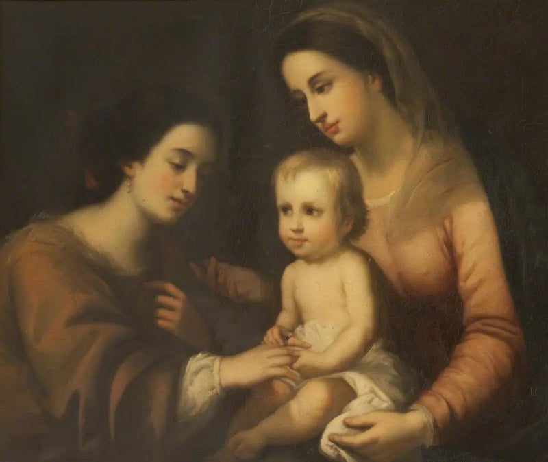 Pyhän Aleksandrian Catherineen mystinen avioliitto - Bartolomé Esteban Murillo