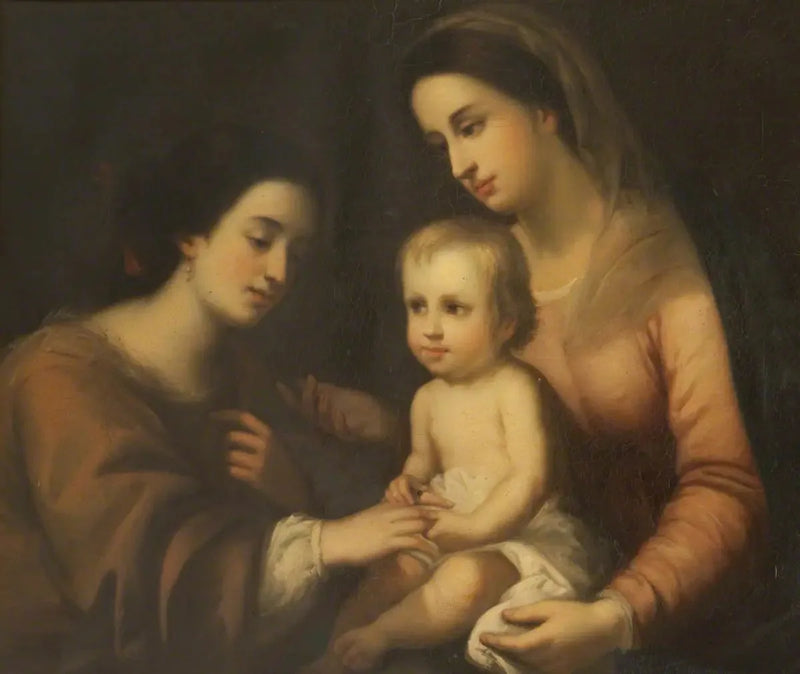 Pyhän Aleksandrian Catherineen mystinen avioliitto - Bartolomé Esteban Murillo