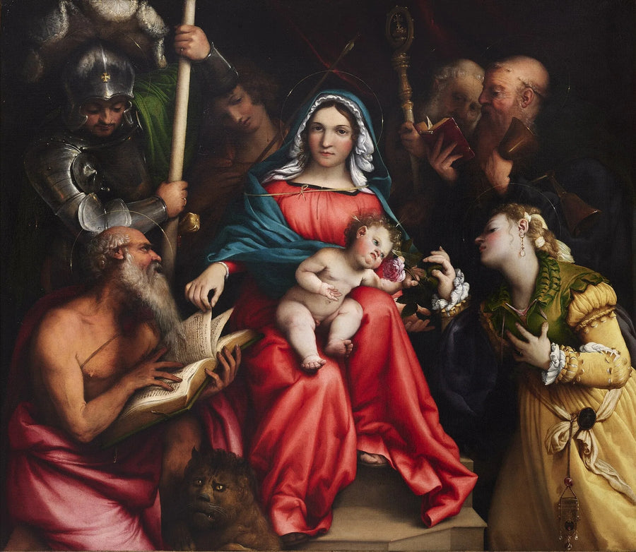 Sainte Catherine mystinen häät (Lotto, Rooma) - Lorenzo Lotto