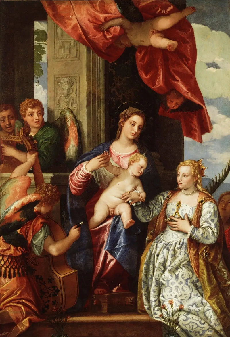 Sainte Catherine mystinen häät. - Paul Véronèse