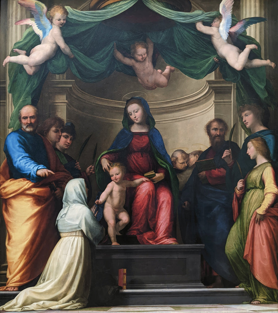 Sainte Catherine de Sienne mystinen avioliitto - Fra Bartolomeo