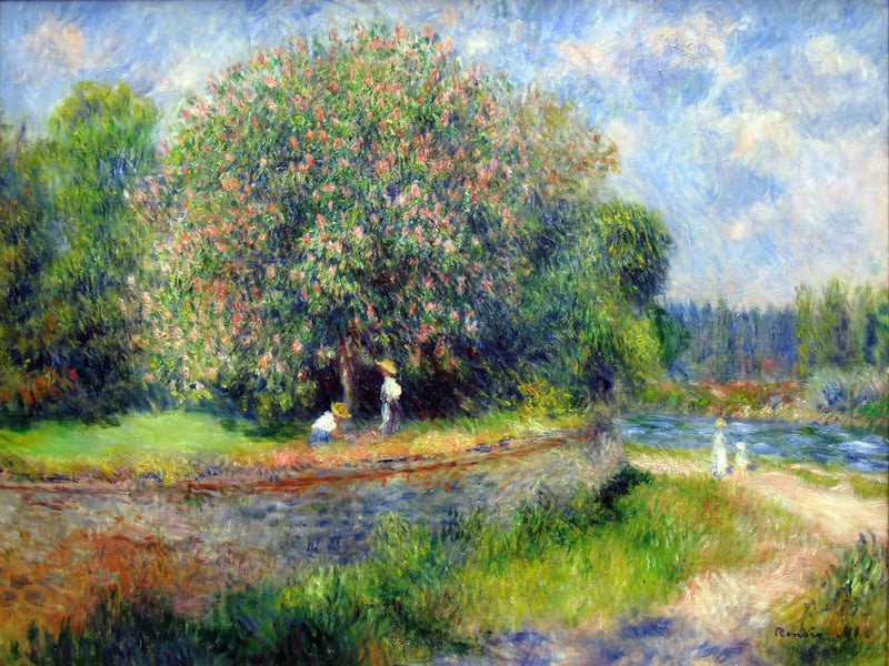 Kukkiva kastanja - Pierre-Auguste Renoir