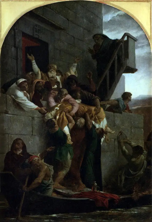 Kristitty marttyyri laskeutui veneeseen - Alexandre Cabanel