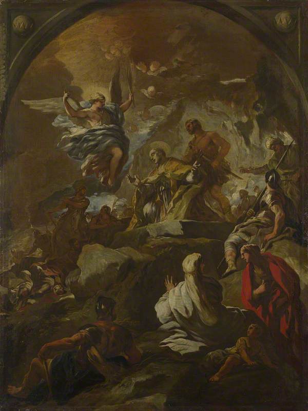 Pyhän Janvierin marttyyri - Luca Giordano