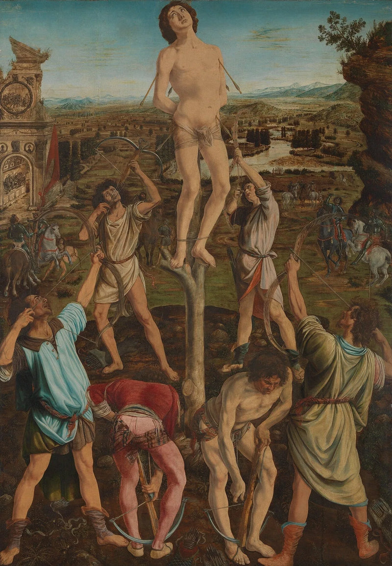 Pyhän Sebastianin marttyyri - Antonio Pollaiuolo