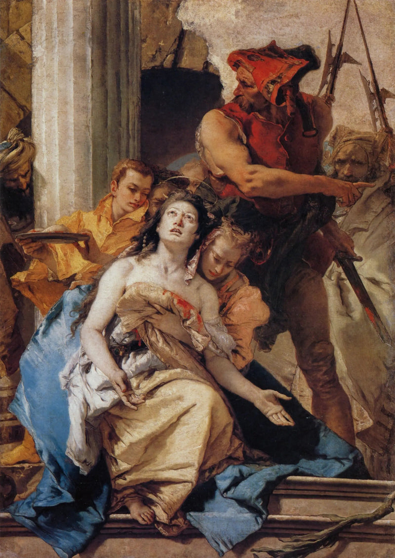 Pyhän Agatheen marttyyri - Giovanni Battista Tiepolo