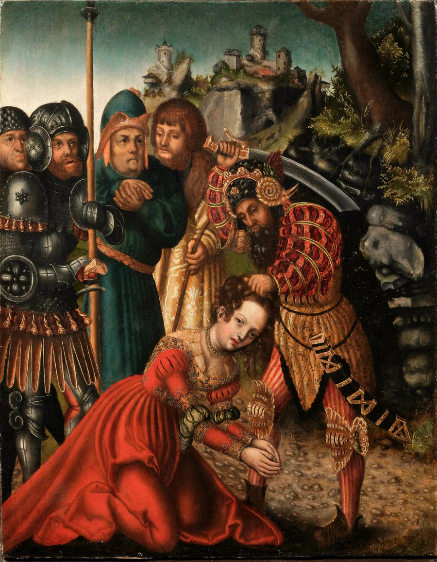 Pyhän Barbara marttyyri - Lucas Cranach vanha mestari