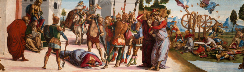 Pyhän Katariinan marttyyrius Aleksandriassa - Luca Signorelli