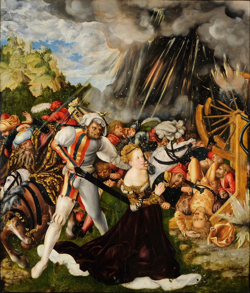 Pyhän Katariinan marttyyrius - Lucas Cranach vanha mestari