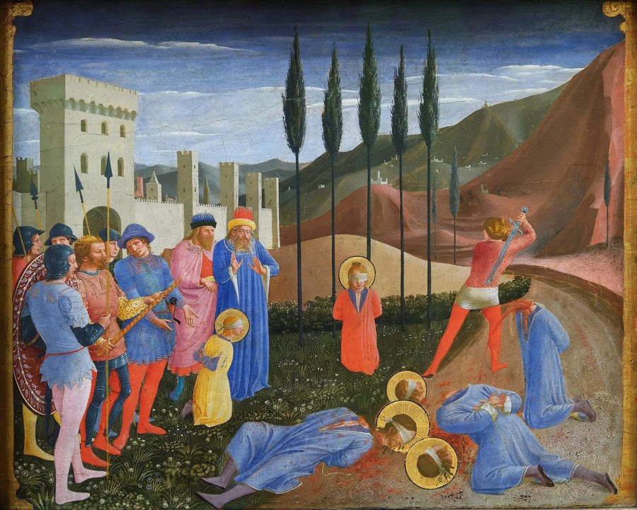Pyhien Cosmen ja Damianuksen marttyyrius - Fra Angelico