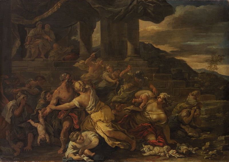 Lasten verilöyly Betlehemissä - Luca Giordano