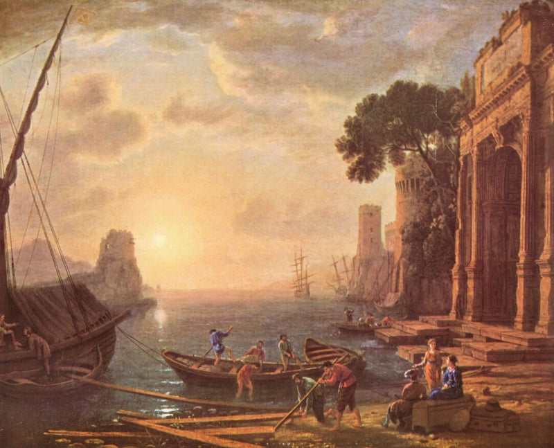 Aamu meren satamassa - Claude Lorrain