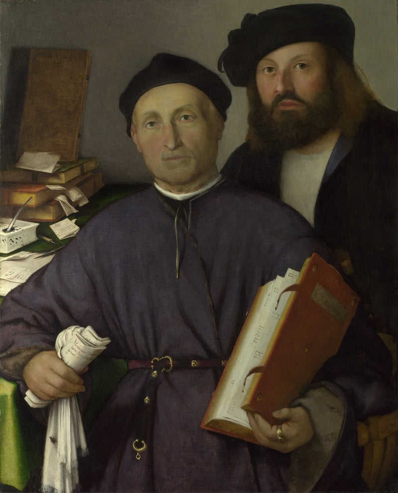 Lääkäri Giovanni Agostino della Torre ja hänen poikansa Niccolò - Lorenzo Lotto