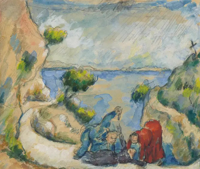 Murha rotkossa - Paul Cézanne