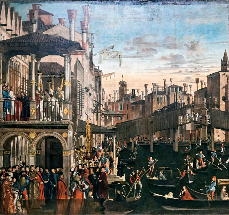Ristin ihme Rialton sillalla - Vittore Carpaccio