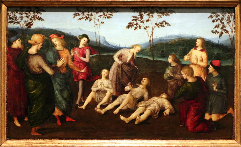 Pyhä Eusèben ihme Cremonesta - Raphael Sanzio