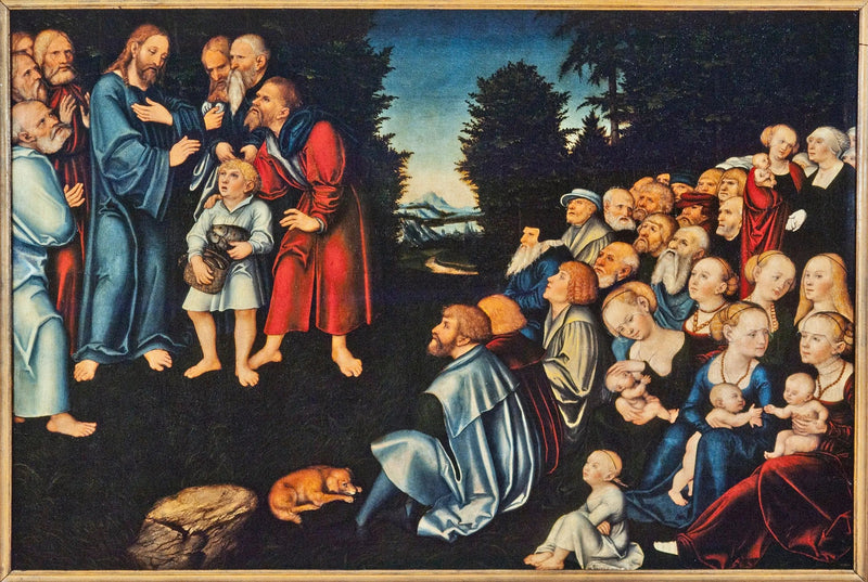 Viiden leivän ja kahden kalan ihme - Lucas Cranach vanhempi