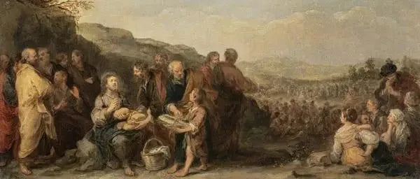 Ihme leivistä ja kaloista - Bartolomé Esteban Murillo