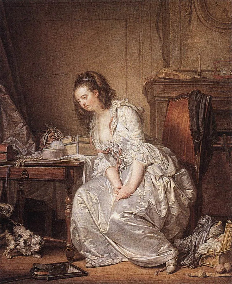 Rikkoutunut peili - Jean-Baptiste Greuze