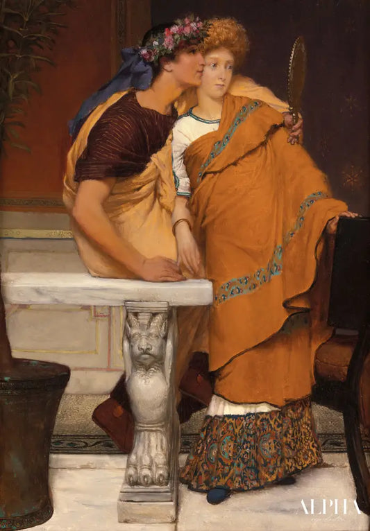 Le miroir - Lawrence Alma-Tadema Reproductions de tableaux à la peinture à l’huile