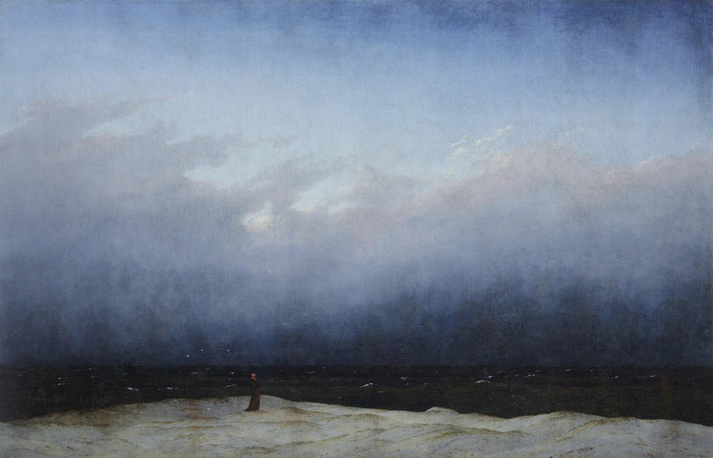 Munkki meren rannalla - Caspar David Friedrich