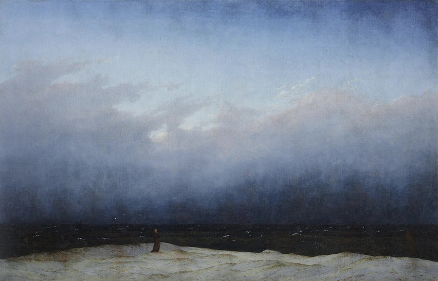 Munkki meren rannalla - Caspar David Friedrich