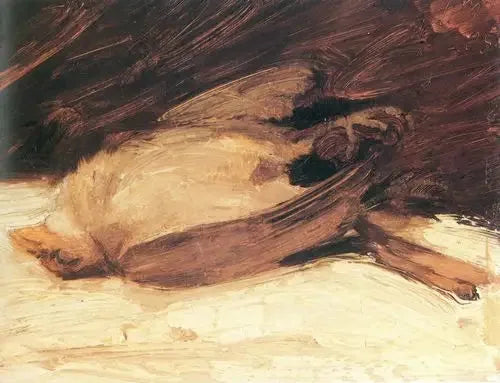 Kuollut varpunen - Franz Marc