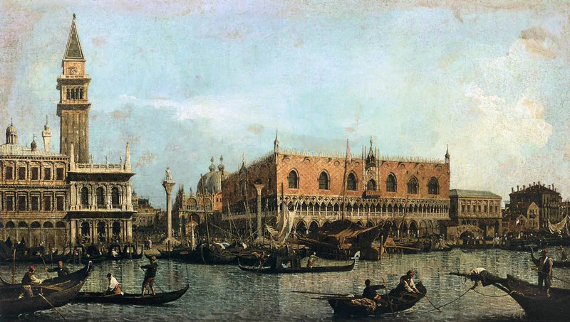 Canaletton San Marcon satamasta katsottuna - Le Môle