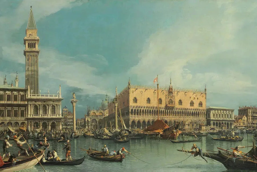 Le Molo, Venetsia, San Marco - Canaletto