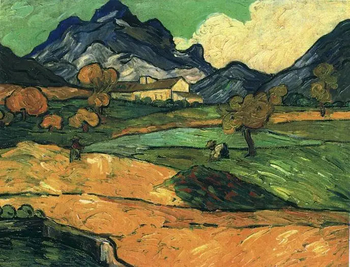Mount Gaussier ja Mas de Saint-Paul - Vincent van Gogh