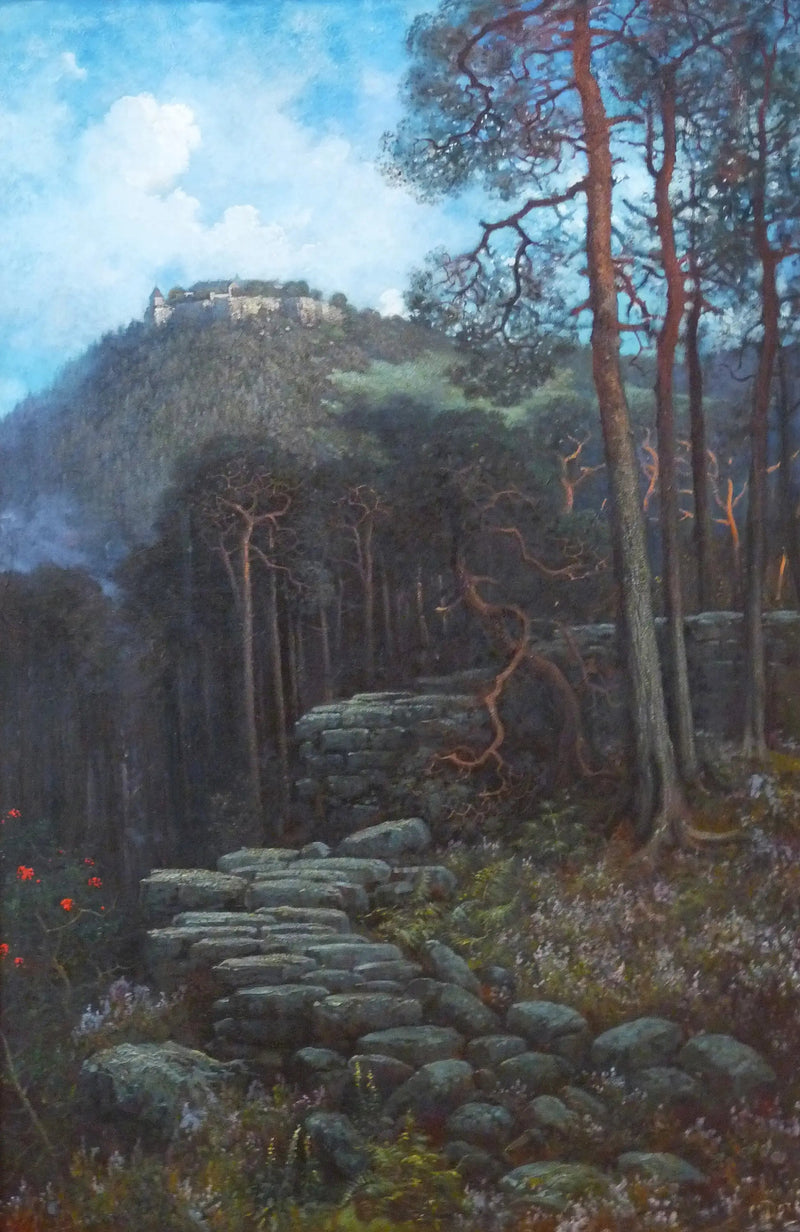 Pyhä Odilin vuori ja pakanallinen muuri - Gustave Doré