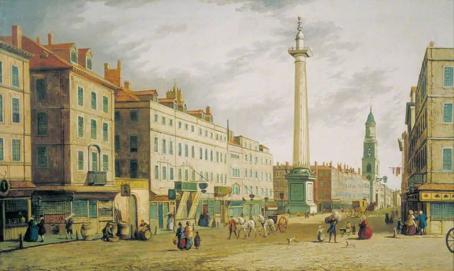 Gracechurch-kadun monumentti, Lontoo - Canaletto