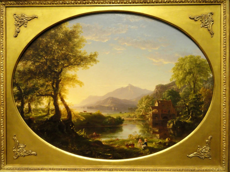 Le Moulin, auringonlasku - Thomas Cole