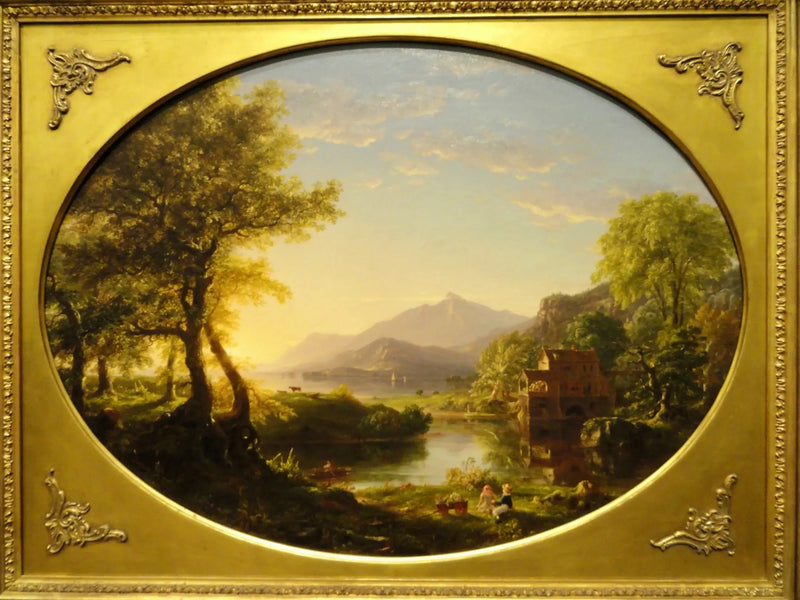 Le Moulin, auringonlasku - Thomas Cole