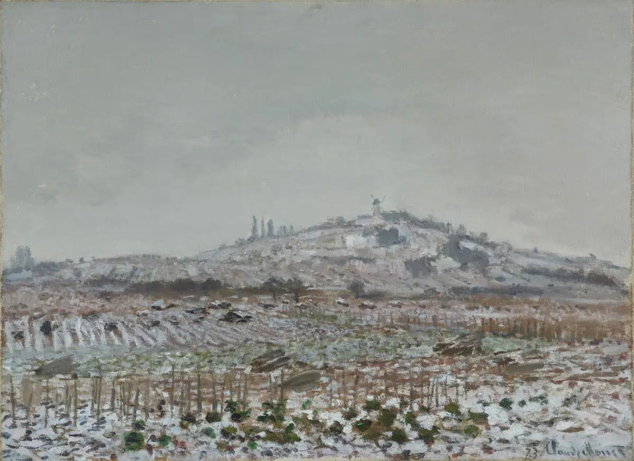 Orgemontin mylly, lumi - Claude Monet